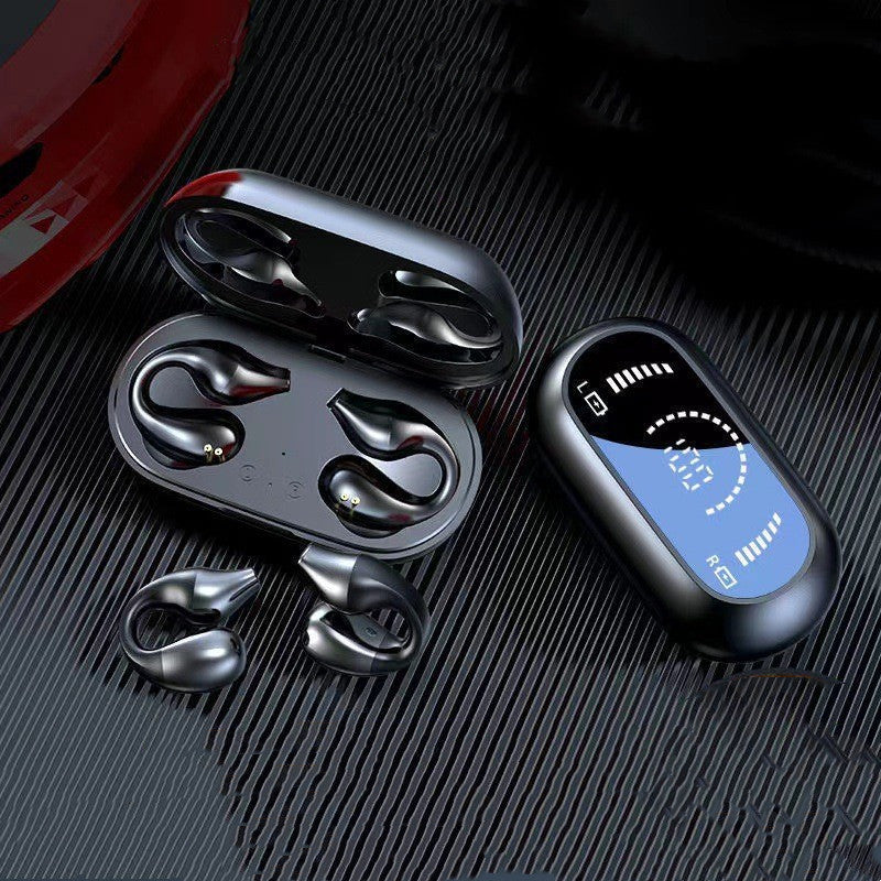 Ear Clip Bone Conduction Headphone Bluetooth-compatible 5.2 HIFI Wireless