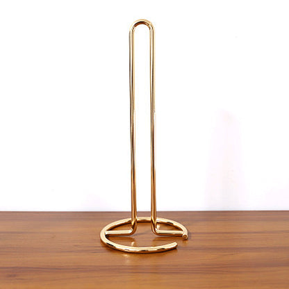 Nordic Style Stainless Steel Rose Gold Towel Storage Rack Tissue Holder Home