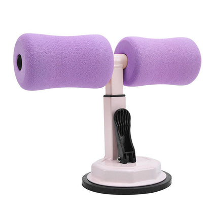 Sit-up Trainer Crunch Bar Floor Assistant Ankle Support Exercise Stand Padded