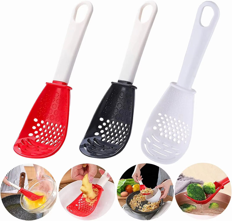Multifunctional Slotted Spoon Grinding Cooking Mashed Auxiliary Food Ginger