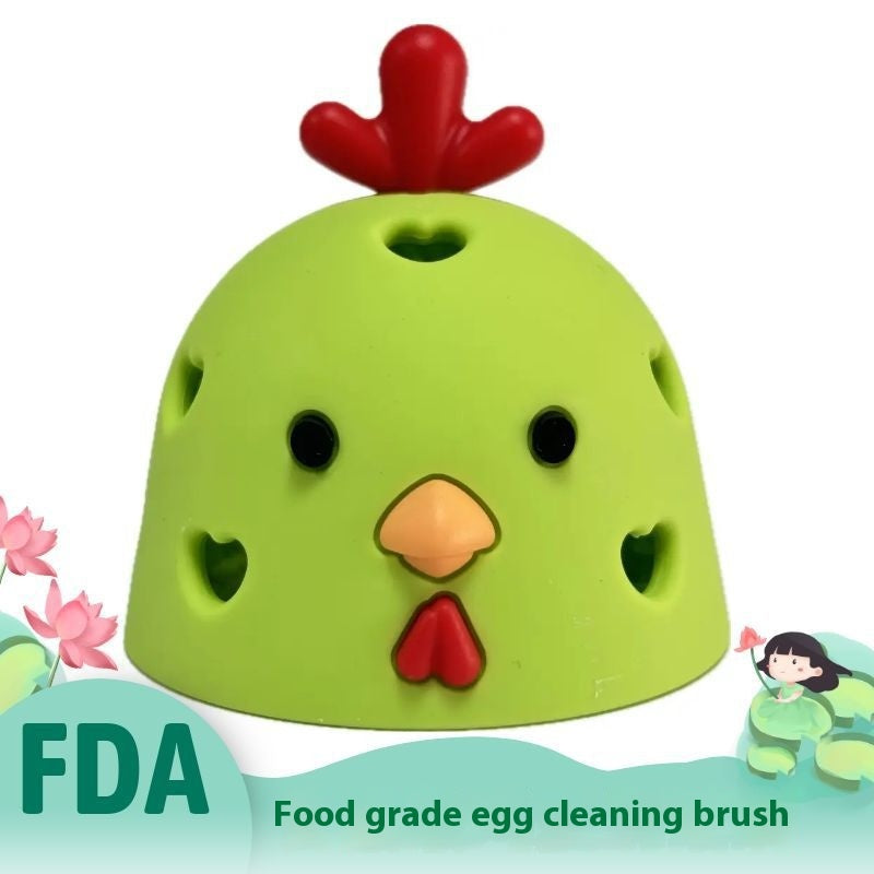 Kitchen Gadget Egg Scrubber For Eggs Chicken Brush Silicone Washer Machine Tool