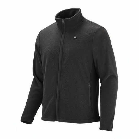 Heated Fleece Jacket For Men, Sweatshirt With 7.4V 16000mAh Rechargeable Power