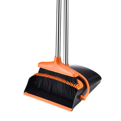 Stable Space-saving Broom And Dustpan For Office Classroom Home Kitchen