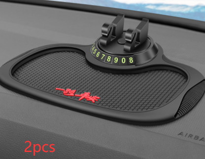 Non-Slip Car Phone Pad For 4-in-1 Parking Number Card Anti-Slip Mat Auto Holder