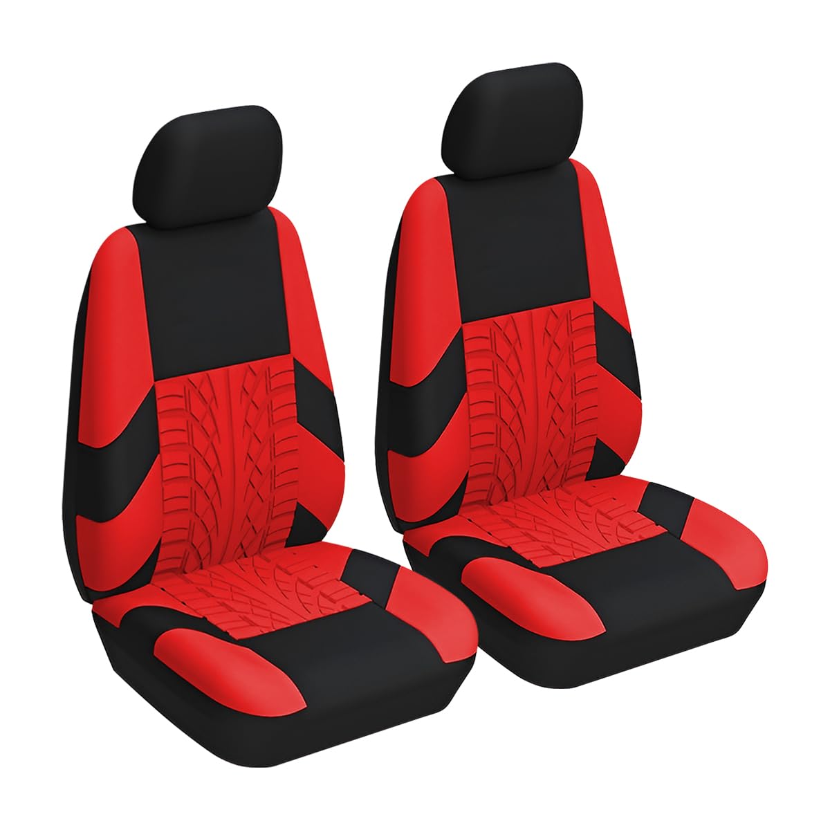 Front Car Seat Covers, 2 Pcs Polyester Bucket Protectors, Soft And Breathable