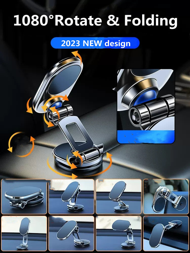 Rotate Metal Magnetic Car Phone Holder Foldable Universal Mobile Stand Air Vent