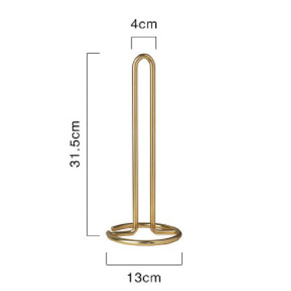 Nordic Style Stainless Steel Rose Gold Towel Storage Rack Tissue Holder Home
