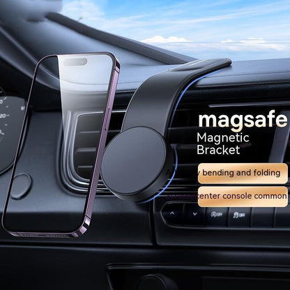 Magnetic Bendable Car Mobile Phone Holder Wireless Charger 15W Dash Mount