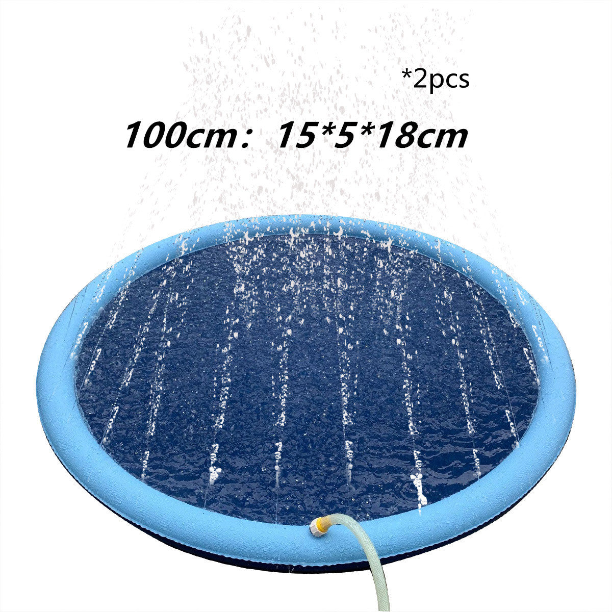 Non-Slip Splash Pad For Kids And Pet Dog Pool Summer Outdoor Water Toys Fun