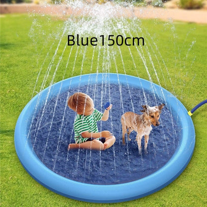 Non-Slip Splash Pad For Kids And Pet Dog Pool Summer Outdoor Water Toys Fun