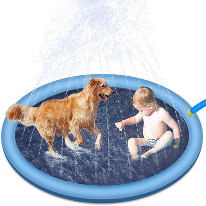 Non-Slip Splash Pad For Kids And Pet Dog Pool Summer Outdoor Water Toys Fun