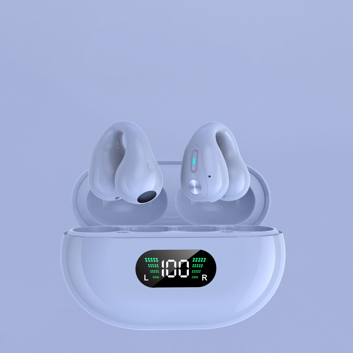 Bone Conduction Headphones TWS Earbuds Ear Clip Bluetooth 5.3 Touch Wireless