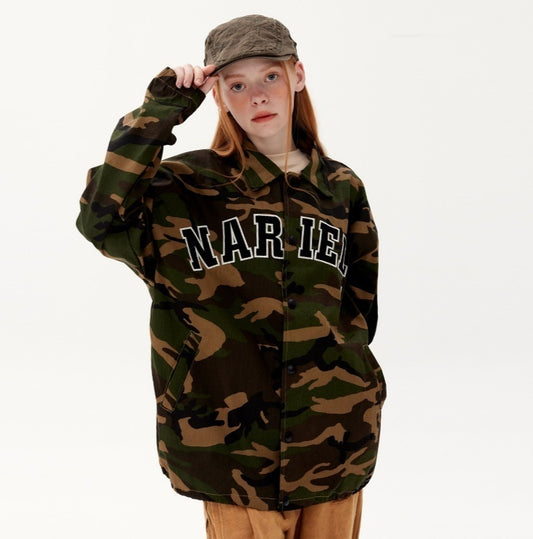 Outdoor Loose American Jacket Autumn Winter Japanese Couple Bf Drawstring Coat