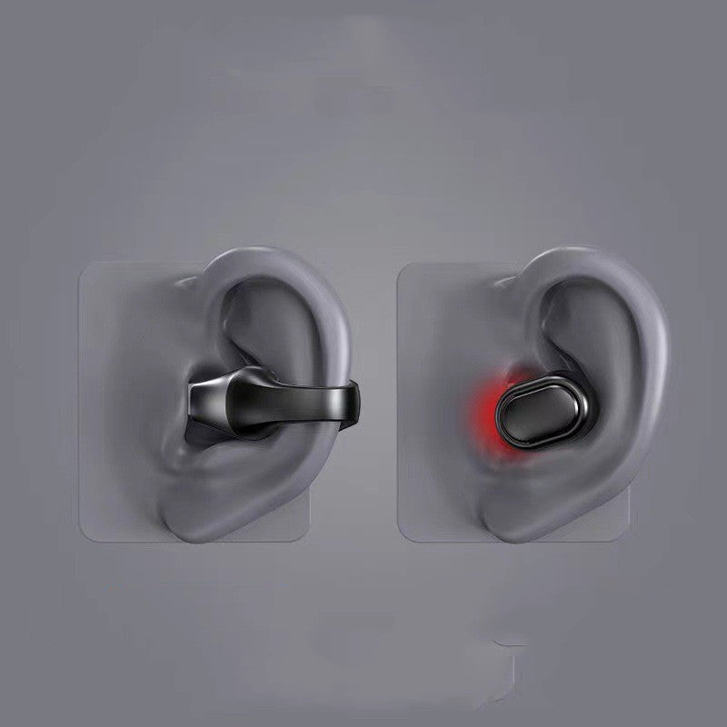 Ear Clip Bone Conduction Headphone Bluetooth-compatible 5.2 HIFI Wireless