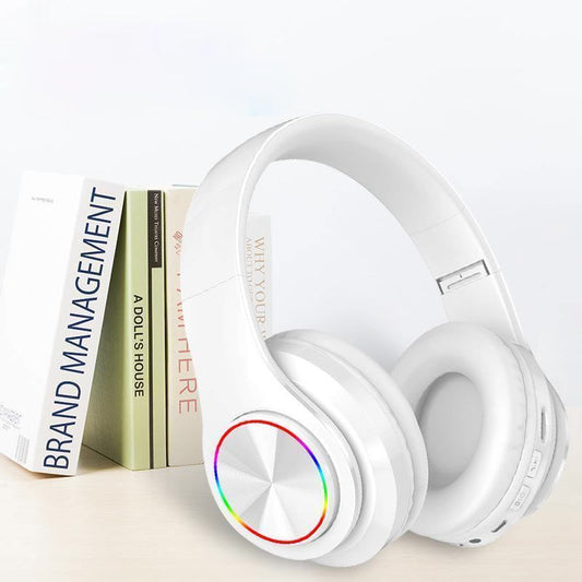 LED Wireless Bluetooth Headphones Gaming Headsets Sport Earphone With Support