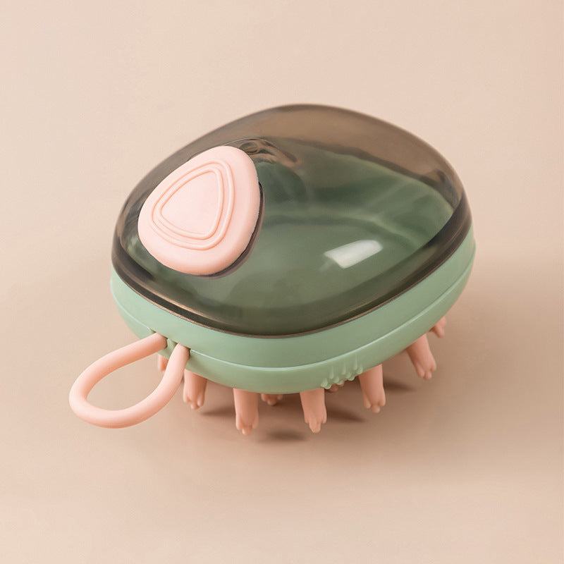2 In 1 Pet Cat Dog Cleaning Bathing Massage Shampoo Soap Dispensing Grooming