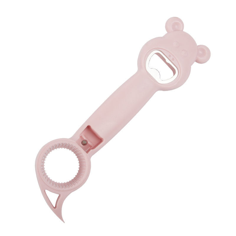 Cute Multifunction Jar Can Beer Bottle Opener Manual 4 In 1 Multifunctional