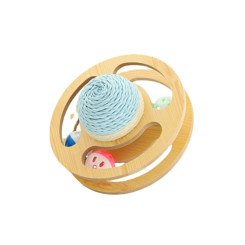 Sisal Rope Cat Scratcher Ball Toys Interactive Scratching Post Kitten Toy