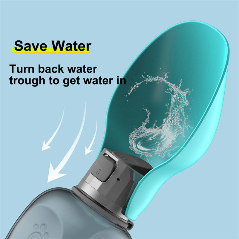 800ml Dogs Water Bottle Portable High Capacity Leakproof Pet Foldable Drinking