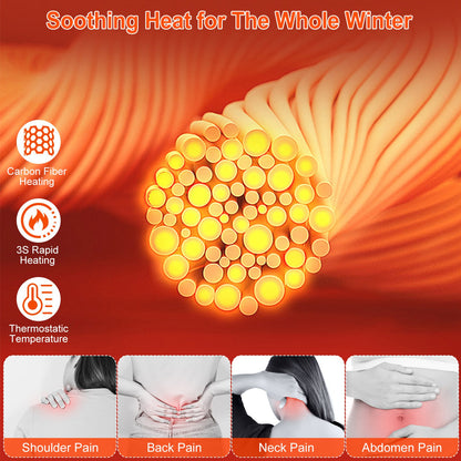 1Pc Heated Vest Men Women Jacket With 23 Heating Zones 3 Heat Levels USB