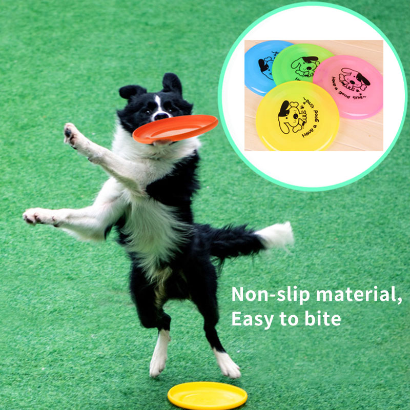Silicone Flying Saucer Funny Pets Dog Cat Toy Game Discs Resistant Chew Puppy