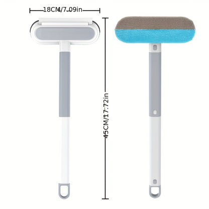 Multi-functional Window Cleaning Brush And Mini Pet Hair Remover, Professional