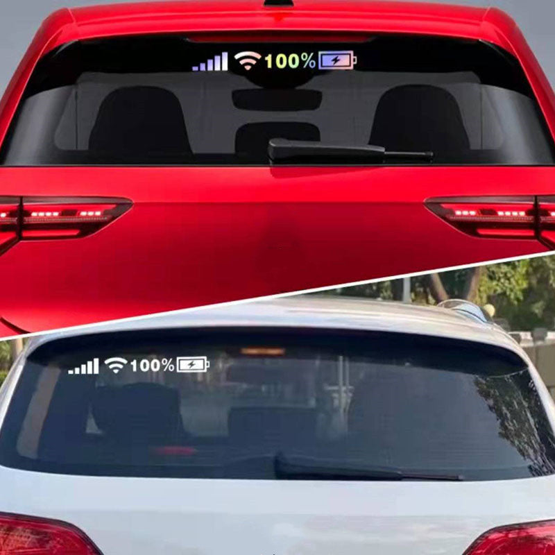 Car Windshield Stickers Signal WiFi Power Vinyl Decal Mobile Phone Auto