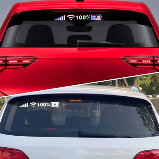Car Windshield Stickers Signal WiFi Power Vinyl Decal Mobile Phone Auto
