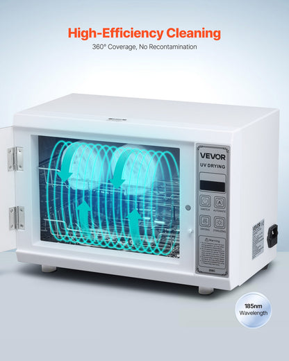 Nail Tool Cleaning Machine, 12L Large Capacity, Multi-Functional Cabinet
