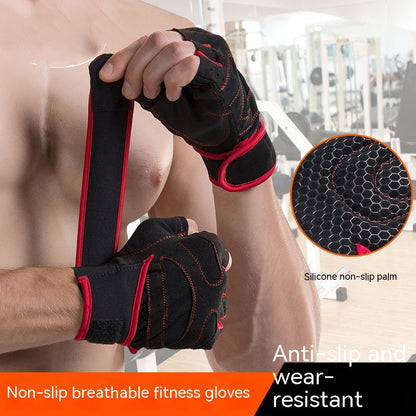 Outdoor Weightlifting Mountaineering Basketball Sports Half Finger Dumbbell