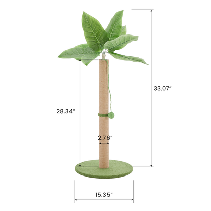 Cat Scratching Post, 33 Scratcher Tall Posts With Dangling Ball For Indoor Cats