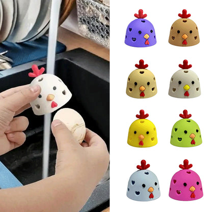 Kitchen Gadget Egg Scrubber For Eggs Chicken Brush Silicone Washer Machine Tool