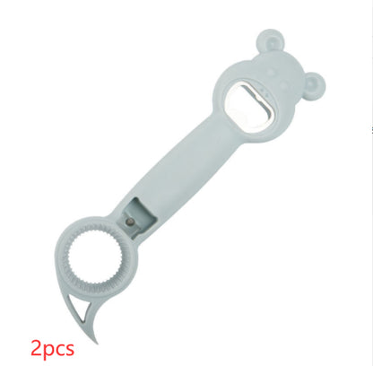 Cute Multifunction Jar Can Beer Bottle Opener Manual 4 In 1 Multifunctional