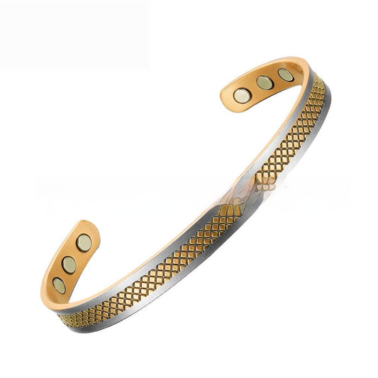 Simple And Stylish Purple Copper Bracelet For Women