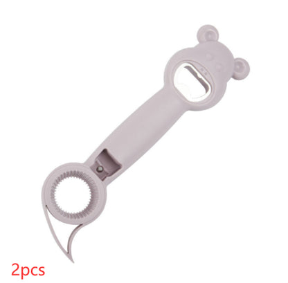 Cute Multifunction Jar Can Beer Bottle Opener Manual 4 In 1 Multifunctional