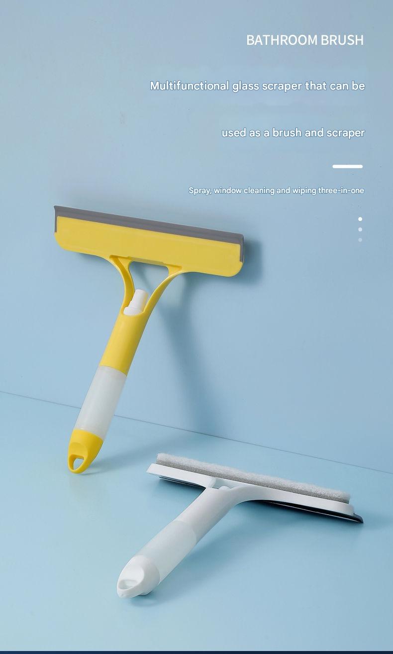 Window Cleaning Tool Home Glass Scraper 3-in-1 Squeegee For Mirrors Cleans