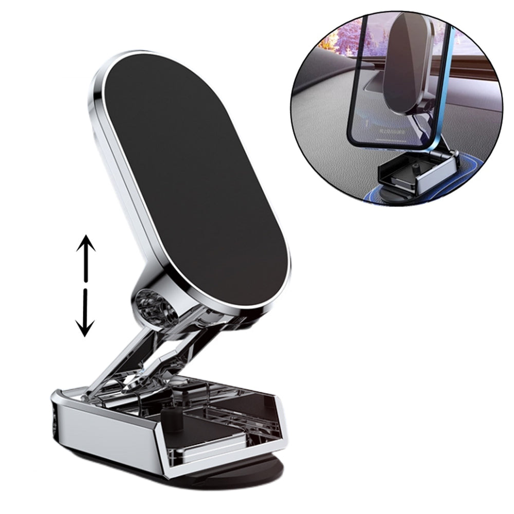 Rotate Metal Magnetic Car Phone Holder Foldable Universal Mobile Stand Air Vent