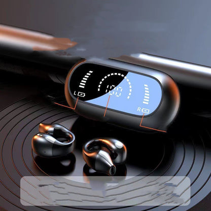 Ear Clip Bone Conduction Headphone Bluetooth-compatible 5.2 HIFI Wireless